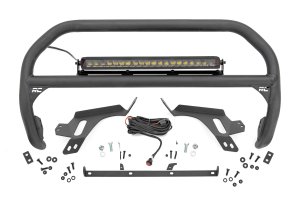 Ford Bronco Sport Nudge Bar - Front - Rough Country - Spectrum Series LED - Black - '21-'24